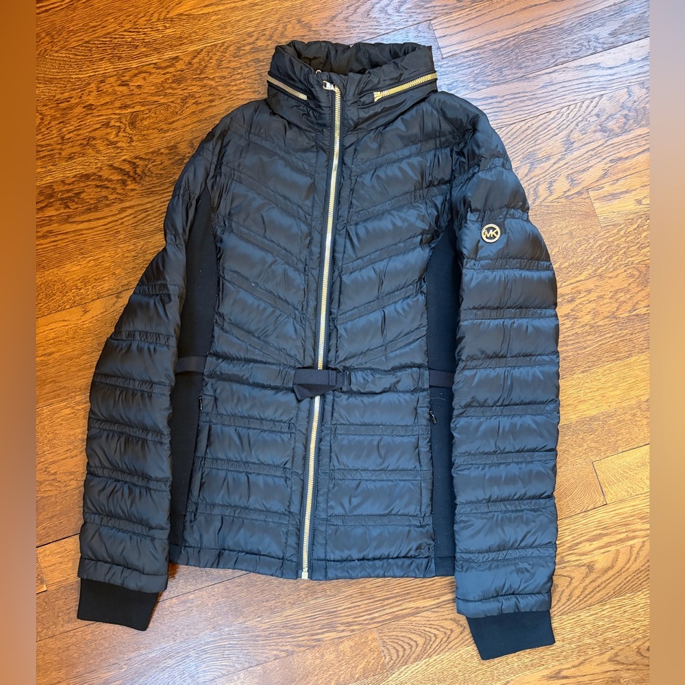 Michael Kors Black Jacket with Gold Details